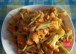 菜花炒鸡蛋的做法图解16