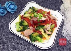西兰花番茄炒肉的做法图解15
