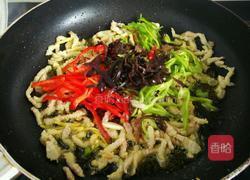 肉丝炒双菇的做法图解4