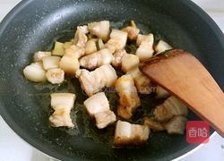 红烧肉焖蒜薹的做法图解10