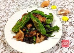 阳江豆鼓焖青椒肉的做法图解1