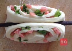 葱香火腿花卷的做法图解14