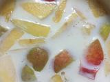 油桃炖牛奶
