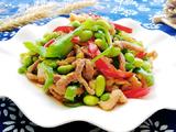 毛豆米炒肉丝