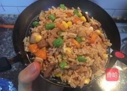 苋菜田园炒饭的做法图解17