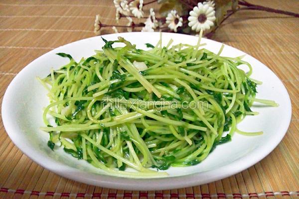 清炒豆苗的做法 菜谱 香哈网 清炒豆苗的做法 菜谱 香哈网