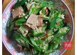 简单版秋葵炒肉片的做法图解11