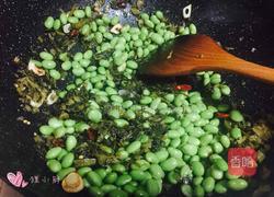 雪菜毛豆炒肉沫的做法图解10
