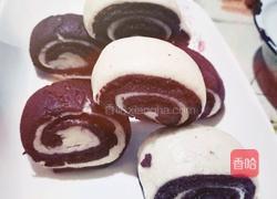 紫薯双色馒头的做法图解7