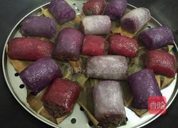 火龙果紫薯西米卷的做法图解14
