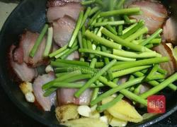 蒜苔炒腊肉的做法图解5