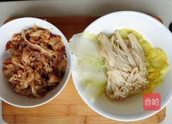 金针肥牛石锅拌饭的做法图解2