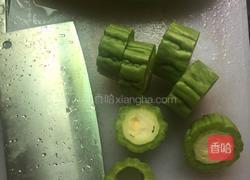 苦瓜酿肉的做法图解2