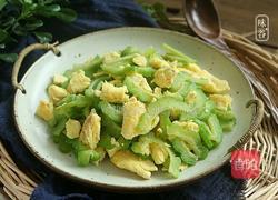 苦瓜炒鸡蛋的做法图解9