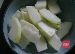 蛏子炒嫩冬瓜的做法图解3