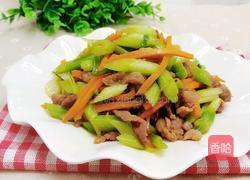 芹菜炒肉丝的做法图解9