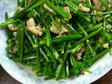瘦肉炒韭菜花