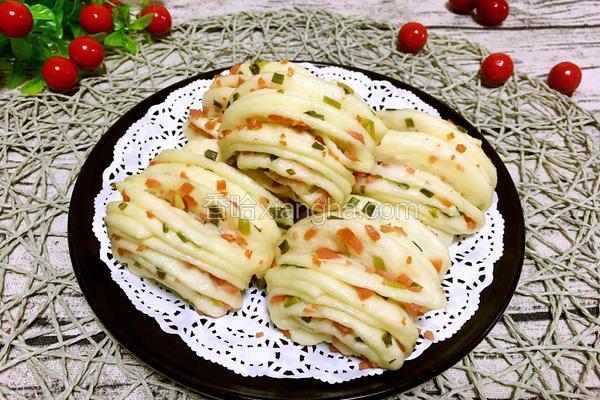 火腿香葱花卷的做法 菜谱 香哈网