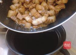 红烧肉炖菜的做法图解3