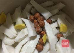 椰子肉炖鸡汤的做法图解3
