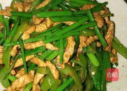 青椒韭花肉丝的做法图解4