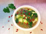 青菜枸杞粉丝汤