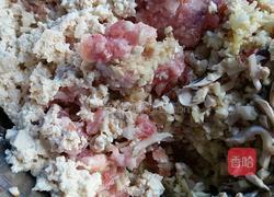 猪肉鸡腿菇蒸饺的做法图解3