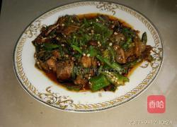 秋葵回锅肉的做法图解7