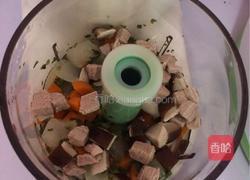 香菇蔬菜瘦肉泥的做法图解4