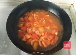 西红柿虾仁豆腐汤的做法图解5