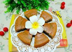 椰香抹茶花纹蛋糕的做法图解22
