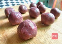 豆沙肉松馅麻团的做法图解7
