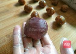 豆沙肉松馅麻团的做法图解12