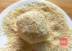 豆沙肉松馅麻团的做法图解17