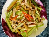肉丝香干炒西芹