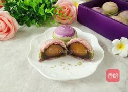 彩虹渐变蛋黄酥(无需揉出膜）的做法图解21