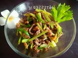  西芹牛肉丝