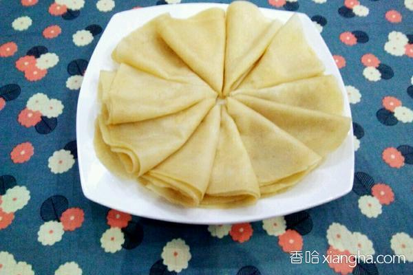 卷饼(小薄饼)的做法_菜谱_香哈网