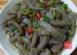 酸豆角焖魔芋的做法图解8