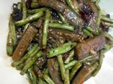豆角干煸茄子