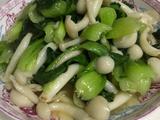 青菜炒蘑菇