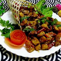 竹筒椒香鸡的做法[图]