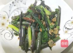 爆炒红油菜苔的做法图解6
