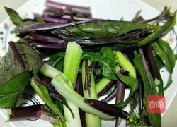 爆炒红油菜苔的做法图解2
