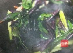 爆炒红油菜苔的做法图解4