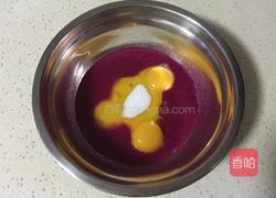 火龙果戚风蛋糕（8寸）的做法图解3