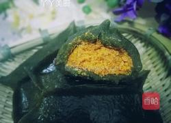 茼蒿蛋黄肉松团的做法图解21