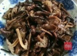 榛蘑炒菜白菜的做法图解2