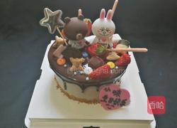 巧克力淋面奥利奥咸奶油蛋糕(六寸)的做法图解17