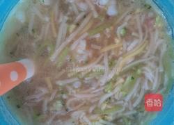 菌汤虾球龙须面的做法图解6